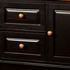 Fritz 52 Server 2 Cabinets 2 Drawers Turned Legs Black By Casagear Home BM300629