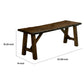 Naef 54 Dining Bench Walnut Brown Live Edges Angled Legs By Casagear Home BM300632