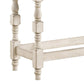 Swan 51 Counter Height Bench Gray Padded Ivory Legs By Casagear Home BM300662