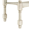 Swan 60 Counter Height Table Turned Legs Ivory Wood Gray By Casagear Home BM300664