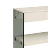 Stub 47 Wood Sofa Console Table 1 Drawer Glossy White By Casagear Home BM300720