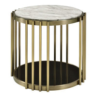 White, Black, Antique Gold Brass