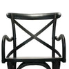 Rhy 18 Dining Armchairs Set of 2 Crossed Backrests Black By Casagear Home BM300774