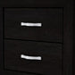 Ancy 24 2 Drawer Nightstand Faux Diamond Inlay Black By Casagear Home BM300839