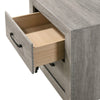Isha 24 2 Drawer Nightstand Metal Handles Driftwood Gray By Casagear Home BM300842