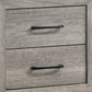 Isha 24 2 Drawer Nightstand Metal Handles Driftwood Gray By Casagear Home BM300842