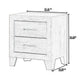 Isha 24 2 Drawer Nightstand Metal Handles Driftwood Gray By Casagear Home BM300842