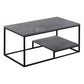 3 Piece Cocktail Set Coffee Table 2 End Tables Gray Wood By Casagear Home BM300844