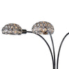 Arya 33 Arcing 3 Light Table Lamp Crystal Accents Chrome By Casagear Home BM300846