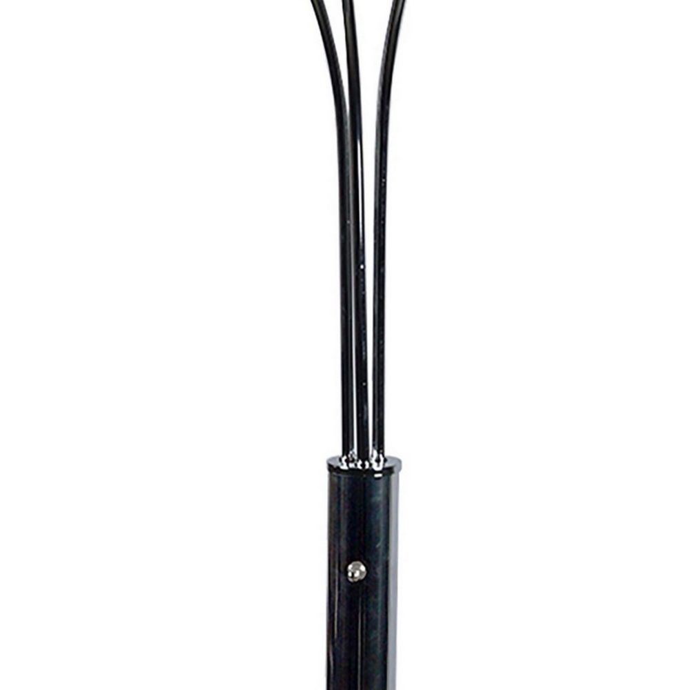 Arya 33 Arcing 3 Light Table Lamp Crystal Accents Chrome By Casagear Home BM300846