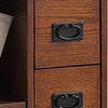 24 Side End Table 3 Drawers Pull Out Tray Oak Brown By Casagear Home BM300926