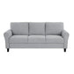 Engi 81 Accent Sofa Gray Polyester Attached Back Cushion By Casagear Home BM301037