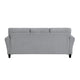 Engi 81 Accent Sofa Gray Polyester Attached Back Cushion By Casagear Home BM301037