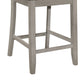 Brian 23 Counter Chair Crossbuck Backrest Gray Brown By Casagear Home BM301056