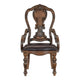Devi 20 Armchair Queen Anne Backrest Rustic Brown By Casagear Home BM301063