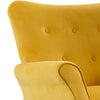 Cilic 32 Accent Chair Tufted Backrest Yellow Fabric By Casagear Home BM301177