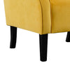 Cilic 32 Accent Chair Tufted Backrest Yellow Fabric By Casagear Home BM301177