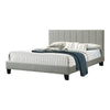 Eve California King Bed, Tufted Light Gray Upholstery By Casagear Home