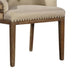 28 Dining Chair Tufted Backrest Nailhead Trim Beige By Casagear Home BM301518