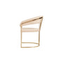 24 Dining Chair Beige Velvet Seat Gold Cantilever Windsor By Casagear Home BM301777