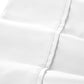 Myla 4 Piece Queen Sheet Set Stitched White Microfiber By Casagear Home BM301890