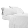 Myla 4 Piece Queen Sheet Set, Stitched, White Microfiber By Casagear Home