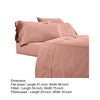Myla 4 Piece Full Sheet Set Stitched Pink Microfiber By Casagear Home BM301904