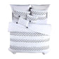 Ari 5 Piece Queen Comforter Set Woven Dots White Gray By Casagear Home BM301908