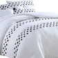 Ari 5 Piece Queen Comforter Set Woven Dots White Gray By Casagear Home BM301908