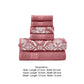 Naja 6 Piece Cotton Towel Set Jacquard Pattern White Pink By Casagear Home BM301923