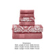 Naja 6 Piece Cotton Towel Set Jacquard Pattern White Pink By Casagear Home BM301923