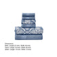 Naja 6 Piece Cotton Towel Set Jacquard Pattern White Blue By Casagear Home BM301924