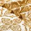 Naja 6 Piece Cotton Towel Set Jacquard White Yellow By Casagear Home BM301926