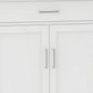 36 Kitchen Islend Towel Rack Double Door Cabinet White By Casagear Home BM301945