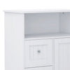 39 Storage Cabinet with 3 Drawers 1 Open Shelf White By Casagear Home BM302018