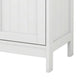 32 Tall Storage Cabinet with 1 Open Shelf Crisp White By Casagear Home BM302019