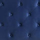 Agapi King Size Bed Button Tufted Nailhead Trim Blue Fabric Upholstery By Casagear Home BM302195