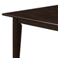 59 Inch Rectangular Dining Table Tapered Legs Dark Cappuccino Brown Wood By Casagear Home BM302437