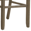 Lok 30 Inch Wood Barstool Set of 2 Nailhead Trim Padded Seating Beige By Casagear Home BM302479