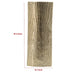 15 Inch Modern Vase Naturalistic Tree Trunk Texture Shiny Gold Finish By Casagear Home BM302551