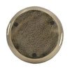 15 Inch Round Decorative Platter Tray Sloped Rim Texture Brass Gold By Casagear Home BM302553