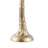 16 Inch Tall Artisan Candle Holder Inspired by A Palm Tree Iron Gold By Casagear Home BM302679