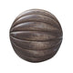 5 Inch Decorative Spheres Set of 3 Balls Carved Texture Mango Wood Brown By Casagear Home BM302708