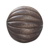 5 Inch Decorative Spheres Set of 3 Balls Carved Texture Mango Wood Brown By Casagear Home BM302708