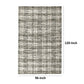 Okia 8 x 10 Large Handwoven Area Rug Distressed Wool Stripes Green Brown By Casagear Home BM303000