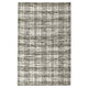 Okia 8 x 10 Large Handwoven Area Rug, Distressed Wool Stripes, Green, Brown By Casagear Home