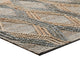 Mako 6 x 9 Medium Large Area Rug Handwoven Jute Geometric Brown Slate By Casagear Home BM303024
