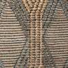 Mako 6 x 9 Medium Large Area Rug Handwoven Jute Geometric Brown Slate By Casagear Home BM303024