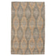 Mako 6 x 9 Medium Large Area Rug, Handwoven Jute, Geometric, Brown, Slate By Casagear Home