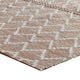 Solk 2 x 3 Small Area Rug Woven Polyester Moroccan Lattice Ivory Brown By Casagear Home BM303035